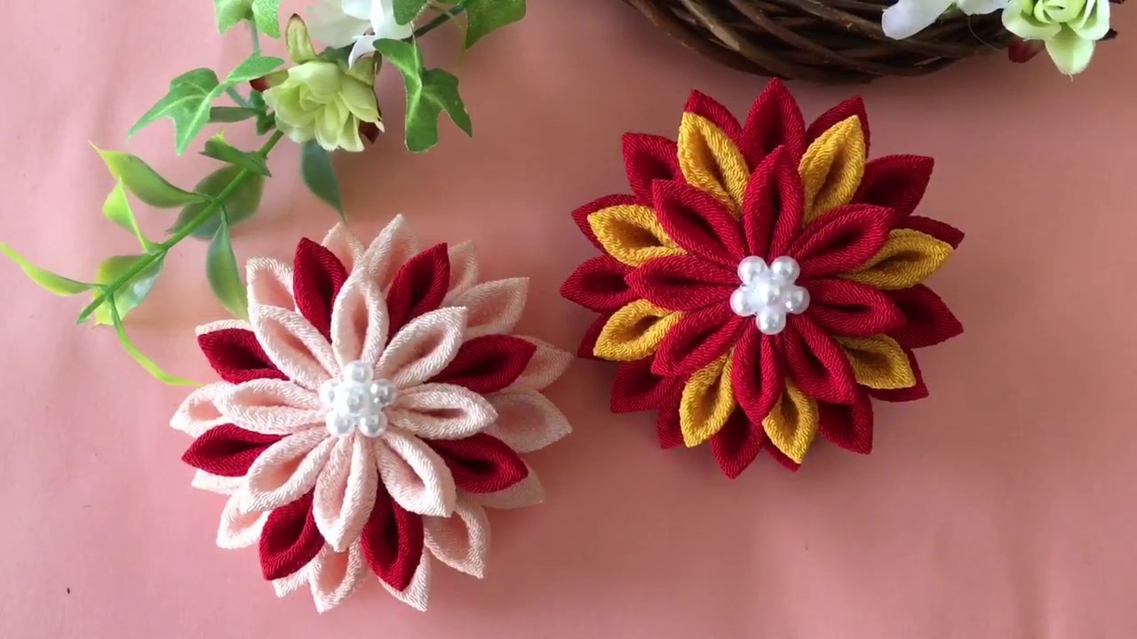 100 Yen Shop DIY] How to Make Tsumami Zaiku Using Only 100 Yen