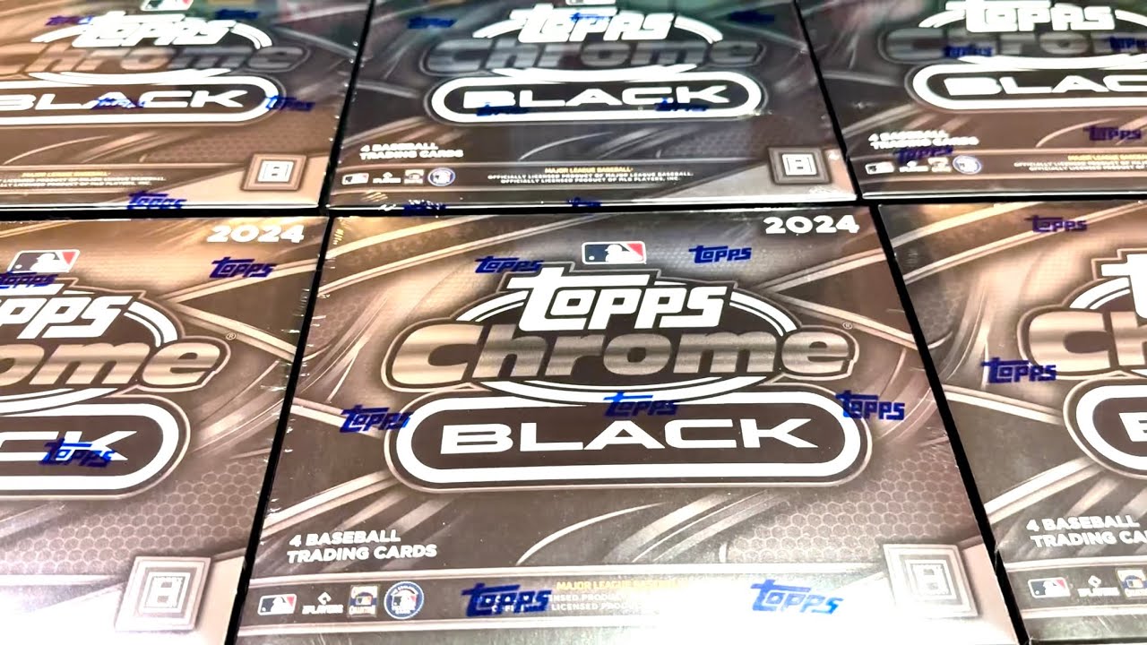 NEW RELEASE! 2024 TOPPS CHROME BLACK BASEBALL CARDS! - YouTube
