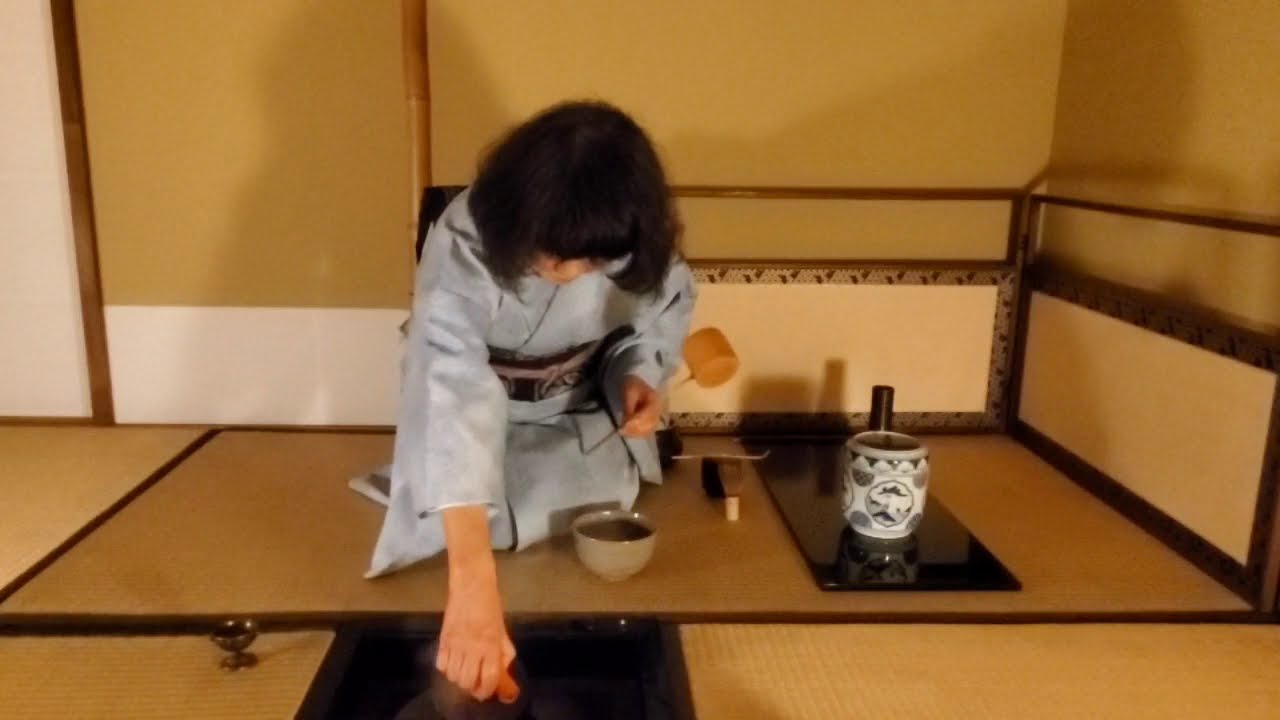 炉薄茶点前, 長板 ro thin tea w/ nagaita, Omotesenke-ryu [表千家流