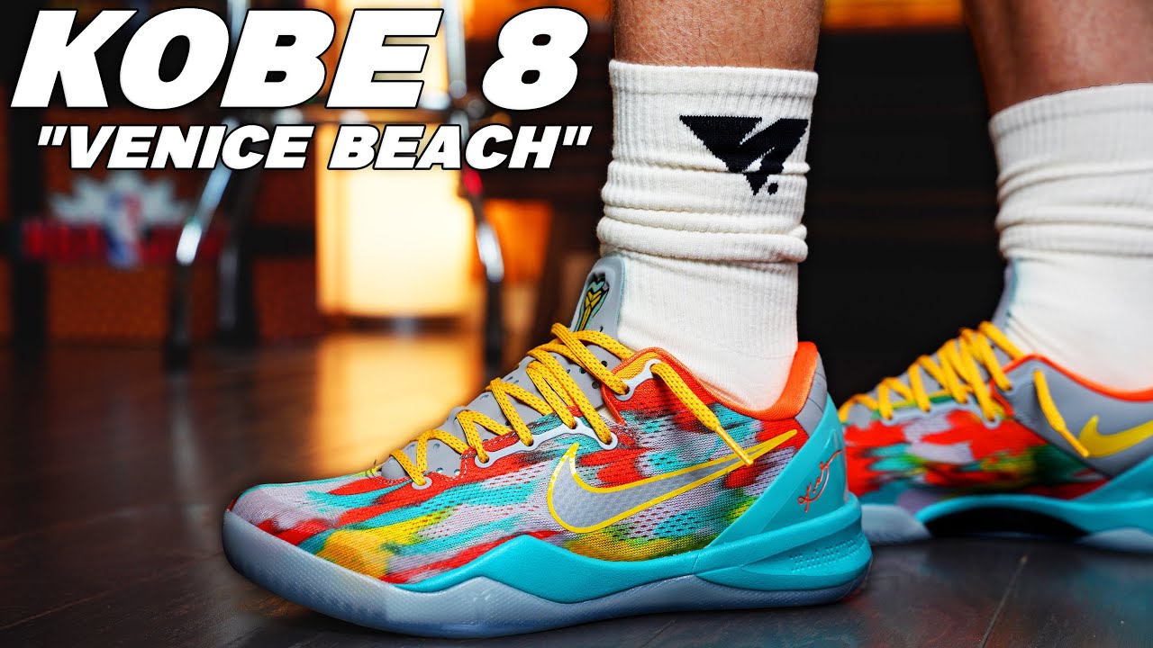 Nike Kobe 8 Protro Venice Beach Review and On Foot - YouTube