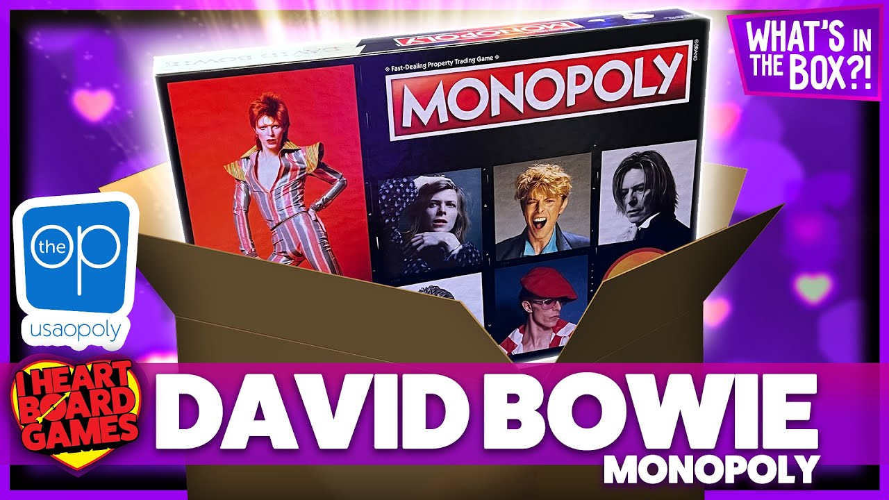 David Bowie Monopoly Unboxing: What's In The Box?! (Thanks to The