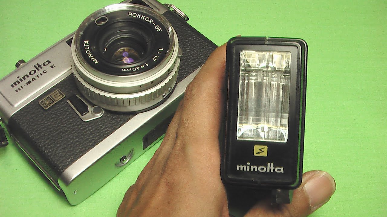 ミノルタ ストロボ エレクトロフラッシュ3 How to use minolta