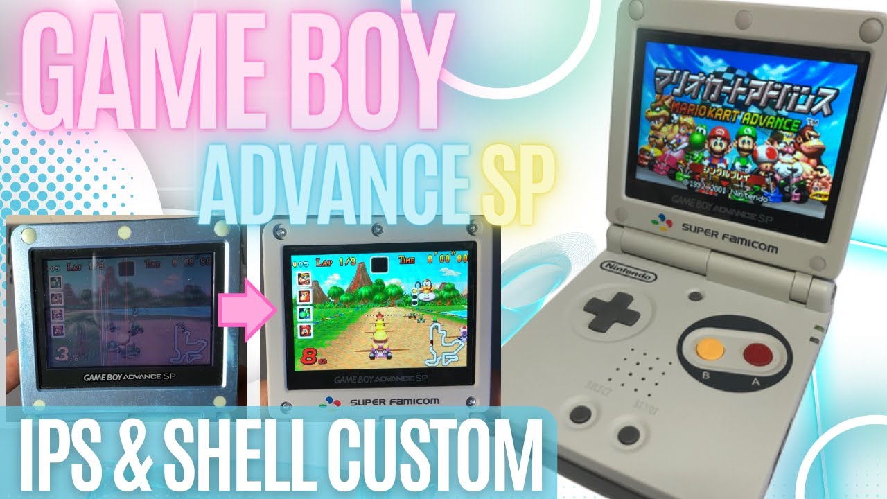 ゲームボーイアドバンスSP】IPS液晶化＆シェル交換！解説しながら
