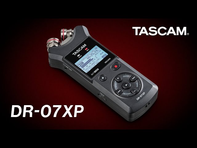 TASCAM『DR-07XP』- A-B/X-Y可動式マイク搭載32ビットフロート録音対応