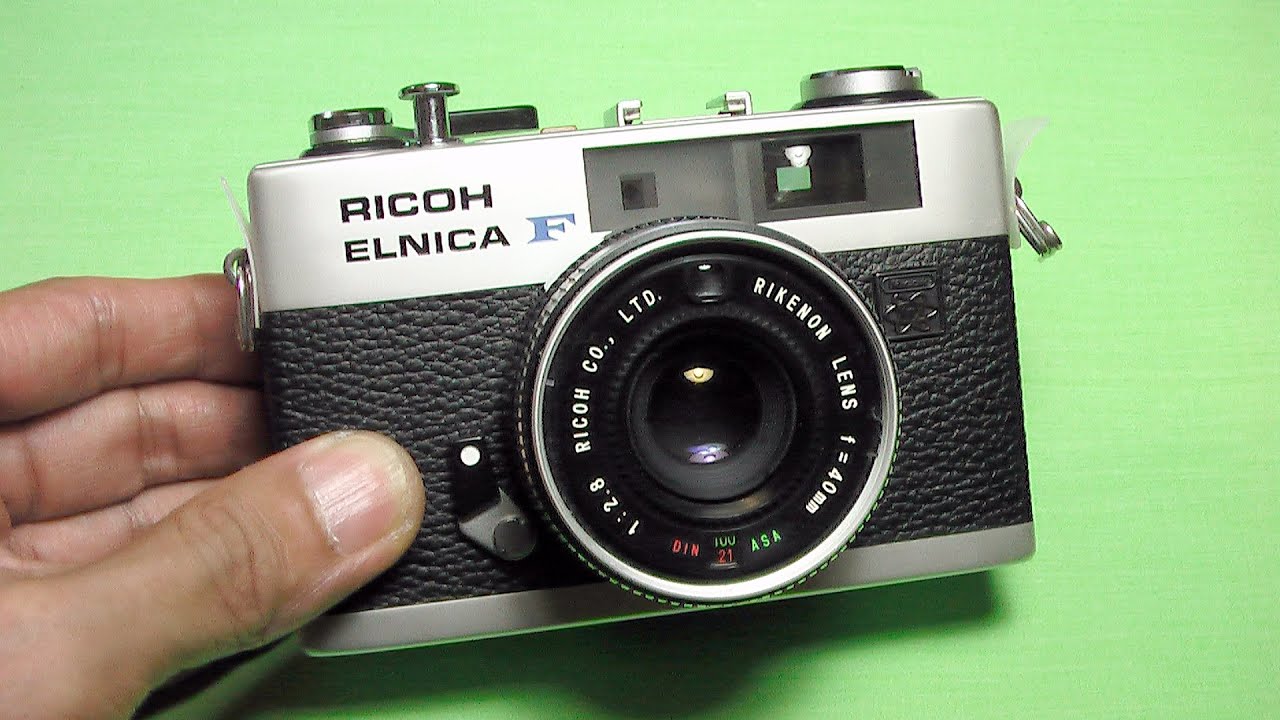 How to use RICOH ELNICA F 1970s Japanese rangefinder camera - YouTube