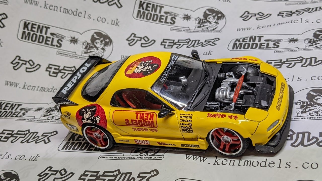 Mazda RX-7 1/24 - Tamiya - Drift Conversion Part 1 - body kit