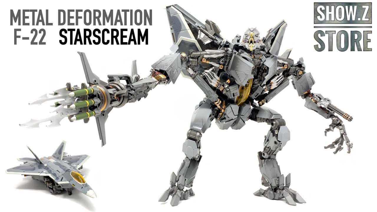 Metal Deformation F22 KO MPM Starscream Review - YouTube
