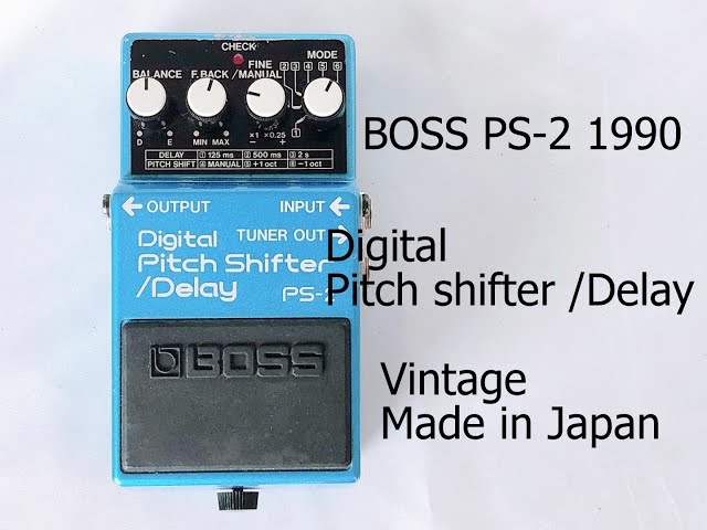 BOSS PS-2 Digital Pitch Shifter Delay 1990 Vintage Made in Japan F