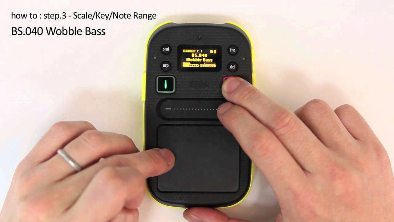 KORG how to kaossilator 2 : step.3 - Scale/Key/Note Range - YouTube