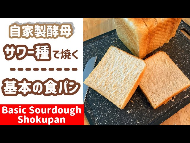 自家製酵母/初級】食パンシリーズ③サワー種で焼く基本の食パン - YouTube