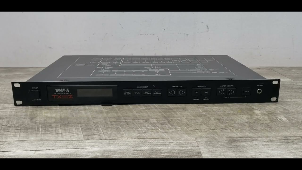 Vintage 80s Yamaha TX81Z FM Tone Generator Synthesizer - YouTube