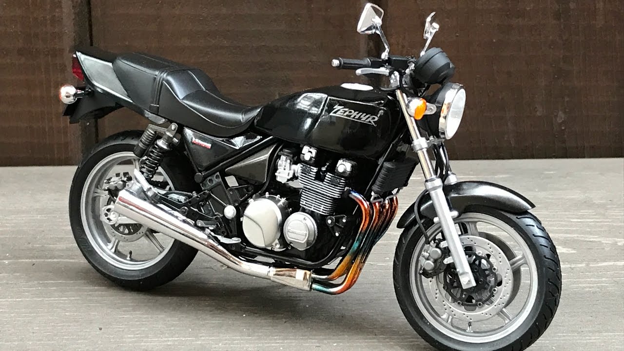 ガッチャン！バイクプラモ！ZEPHYRゼファー！作ってみたー(^^) - YouTube