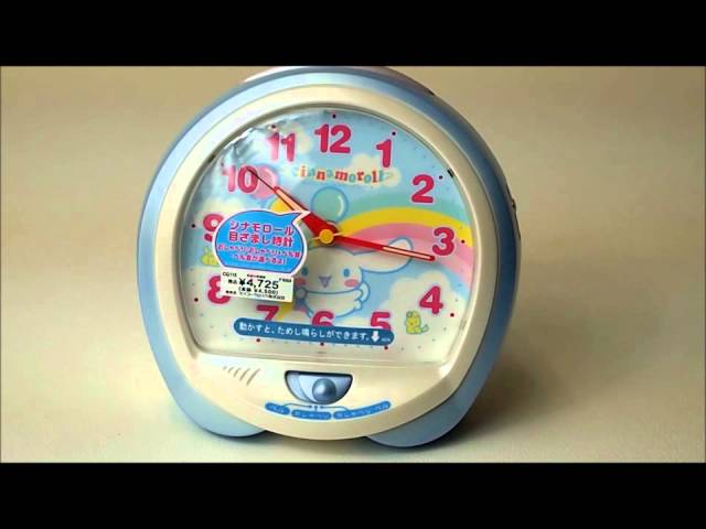 セイコー シナモロール おしゃべり目覚し時計 おしゃべり+ベルの切替式