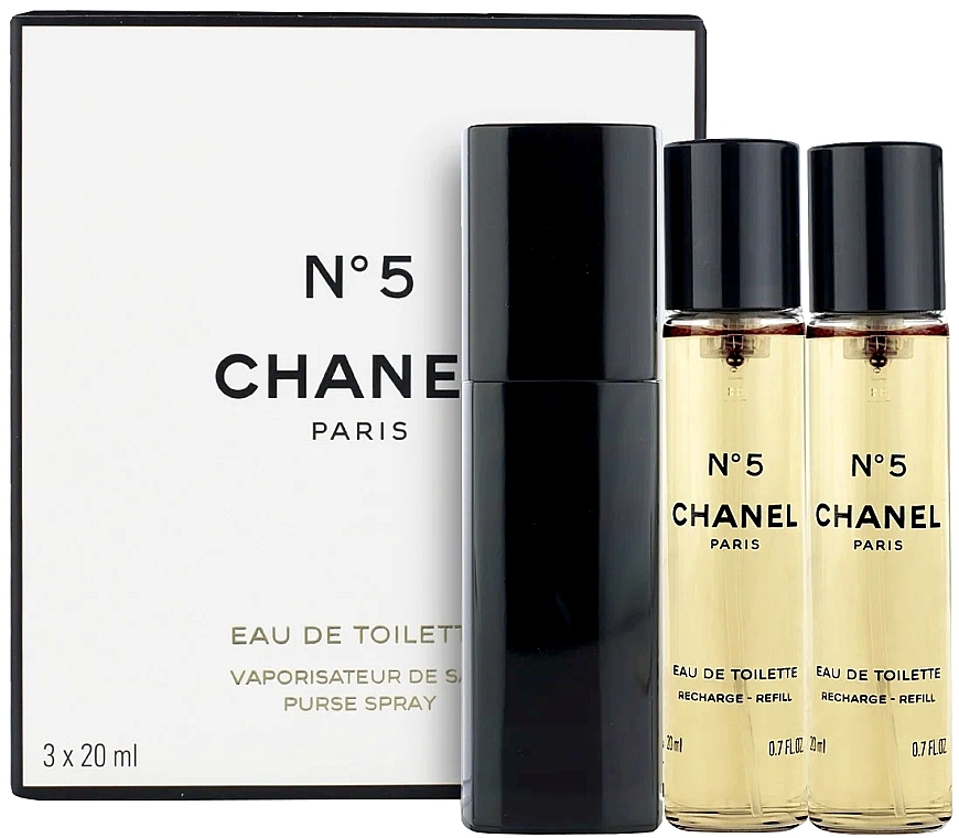 Chanel N°5 Purse Spray with Case Eau de Toilette (edt/3x20ml