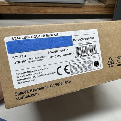 Brand New Sealed Starlink Router Mini Kit UTR-251 Mesh SpaceX | eBay