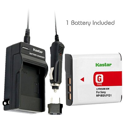 NP-BG1/FG1 Battery & Charger for Sony CyberShot DSC-H50 DSC-H55