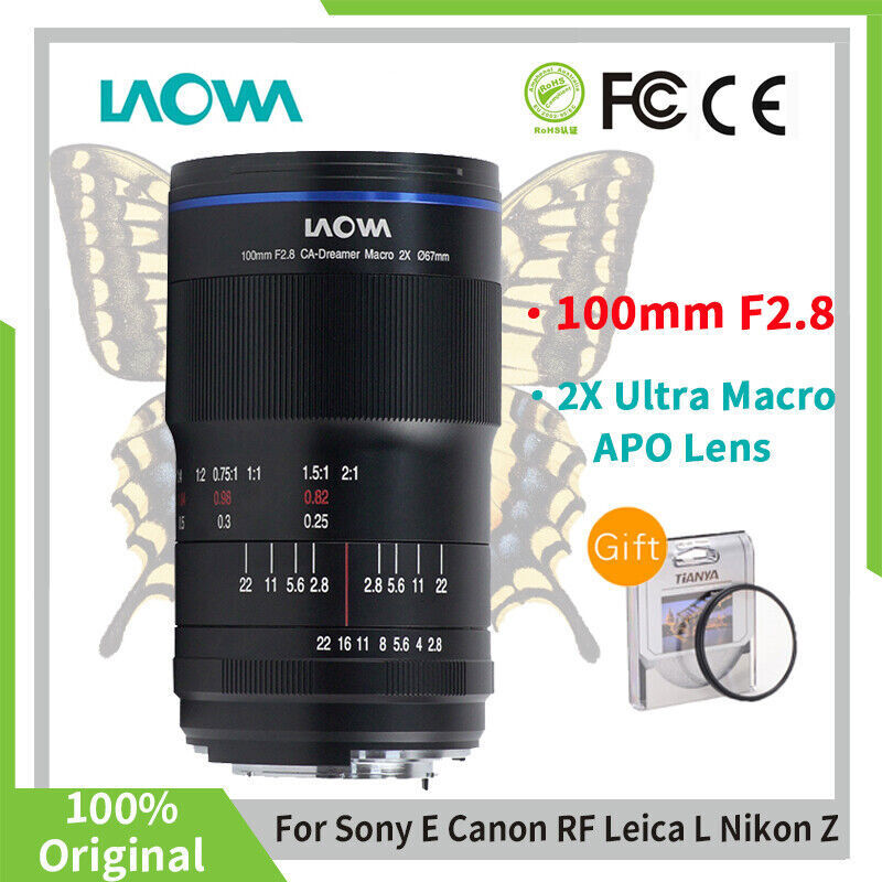 Laowa 100mm F2.8 CA-Dreamer Macro 2X Full Frame Lens for Canon