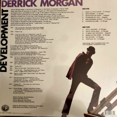 洋楽 DERRICK MORGAN DEVELOPMENT Derrick Morgan - Development (LP