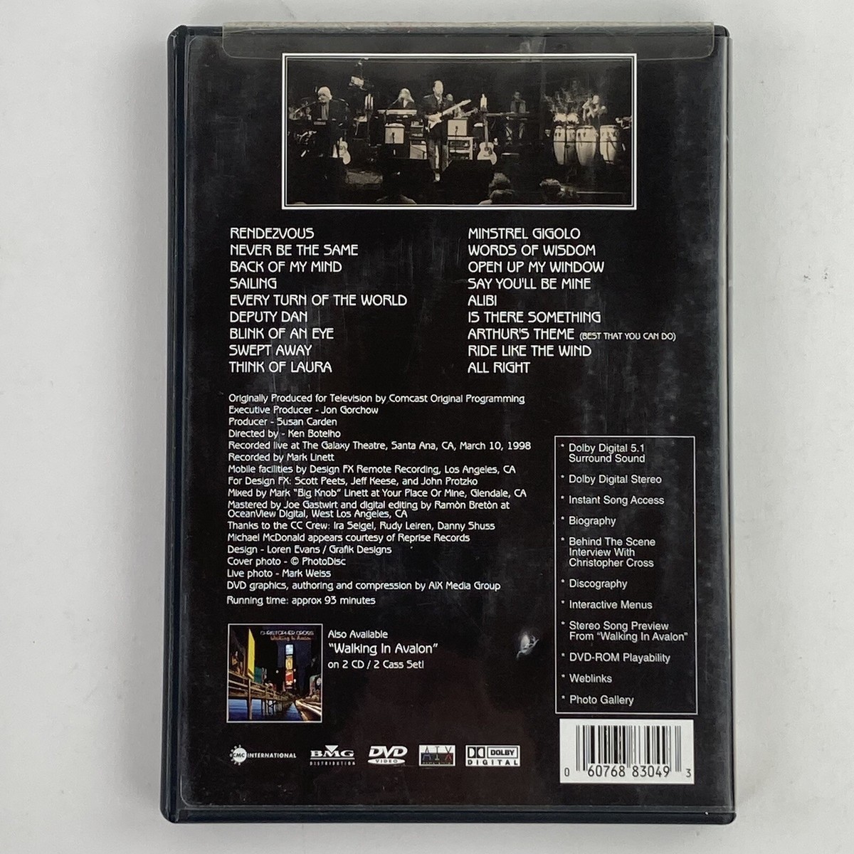 An Evening with Christopher Cross (DVD, 1999) 60768830493| eBay