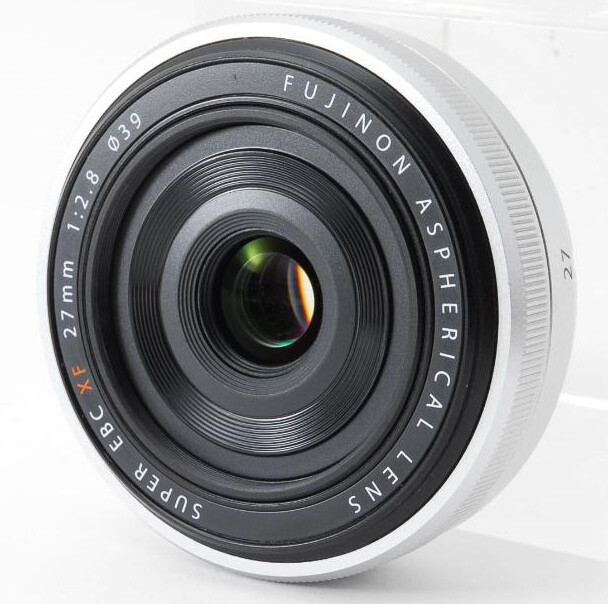 Fujifilm Fujinon XF27 XF 27MM F2.8 Lens Silver F. X Mount Camera