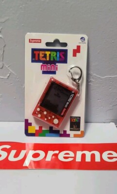 Supreme x Tetris RED Handheld Mini Game Console W/Keychain SS24