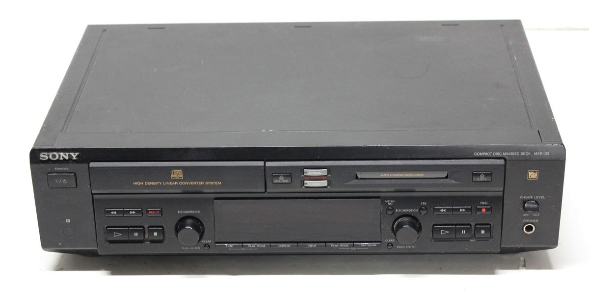 Sony MXD-D3 CD to MiniDisc MD Recorder Player Deck W Remote Fully