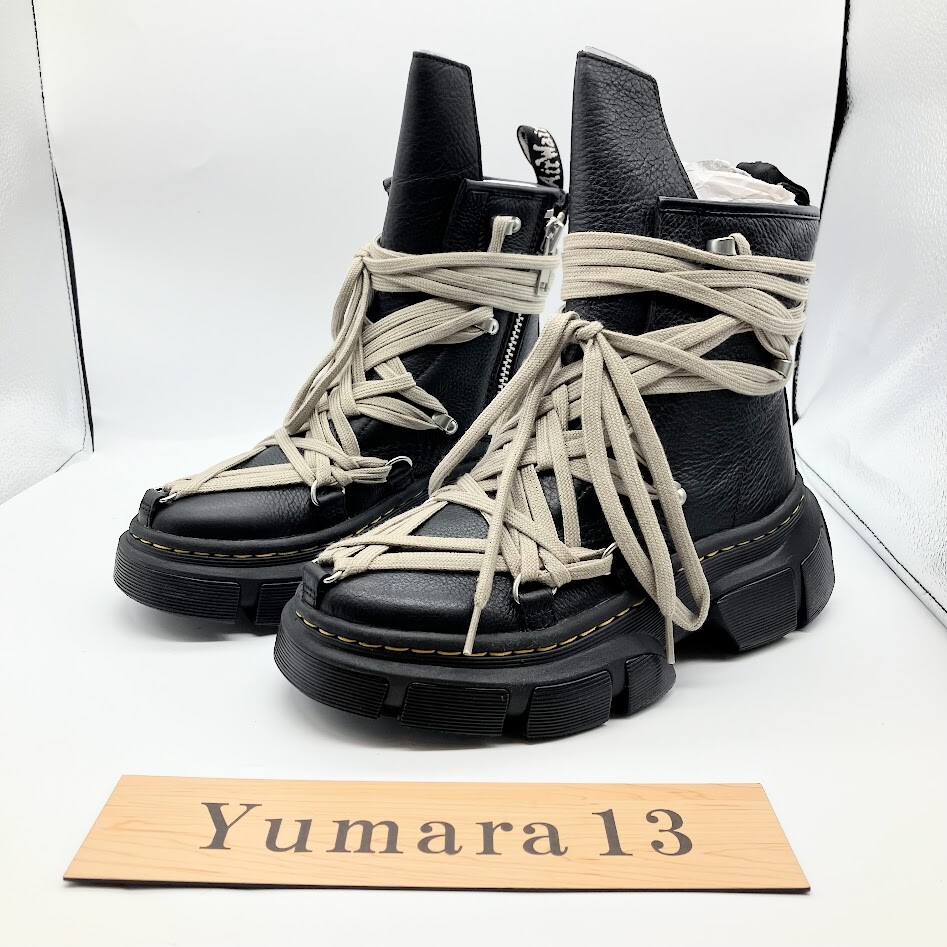 Rick Owens × Dr. Martens 1460 DMXL Mega Lace Boot Black Men's Size