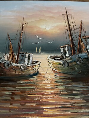 Max Savy 1918-2010 original seascape Oil Painting On Canvas | eBay