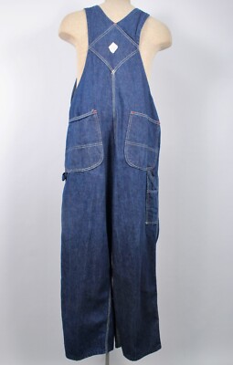 Mens VTG 70s Blue Denim Big Mac Overalls Sz L 1970s Square Bak | eBay