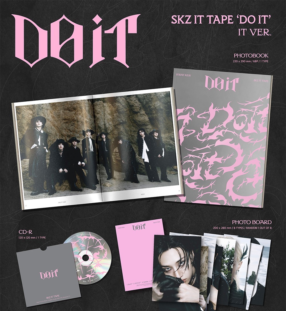 STRAY KIDS SKZ IT TAPE [DO IT] Album IT Ver/CD+Photo Book+3 Card+