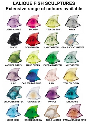 GENUINE LALIQUE Crystal Fish Sculpture ( Extensive range of