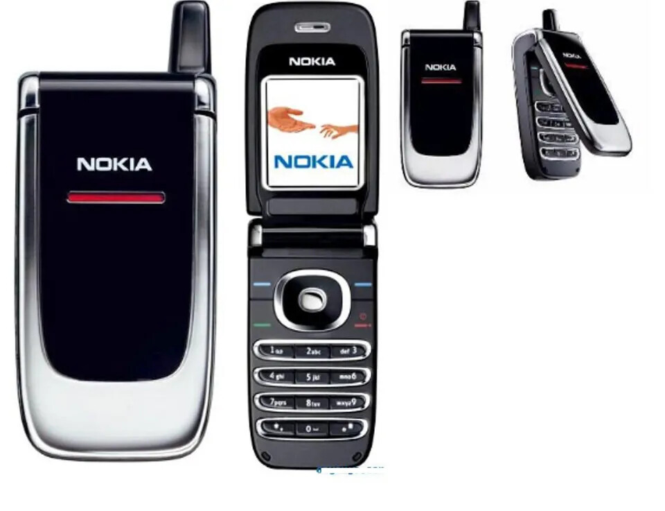 Cheap Original Black Nokia 6060 fold flip Cell Phone Classic 2G