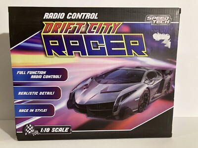 DRIFT CITY RACER ,RADIO CONTROL SPEED TECH 1:18 Scale Brand New