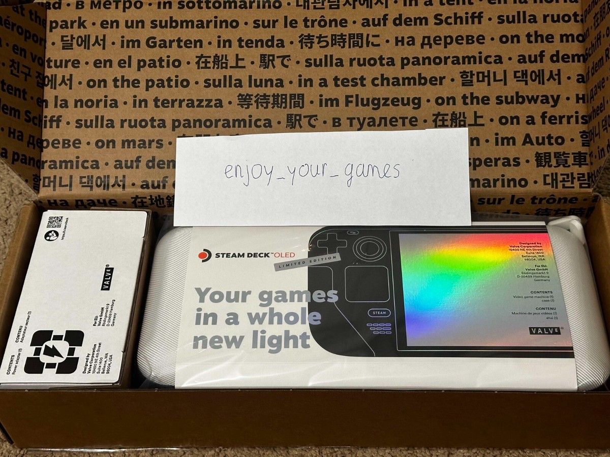 Valve Steam Deck OLED 1TB Handheld Console White LIMITED EDITION