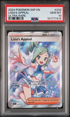 PSA 10 - 2024 POKEMON SSP EN-SURGING SPARKS 234 LISIA'S APPEAL