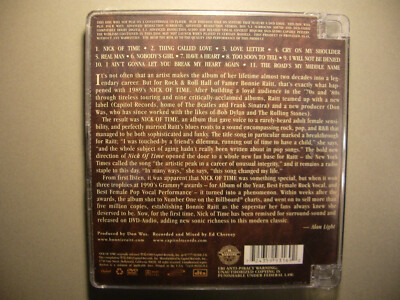 Bonnie Raitt Nick Of Time DVD Audio 5.1 Surround New | eBay