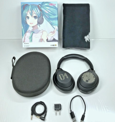Hatsune Miku Sony Wireless Headphones WH-1000XM4/MK Silent Black
