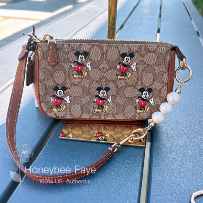 NWT Disney X Coach CN507 Nolita 19 With Mickey Mouse Print +
