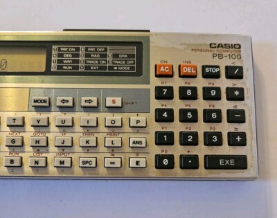 VINTAGE CASIO PB-100 Mini Personal Pocket Computer Basic Language