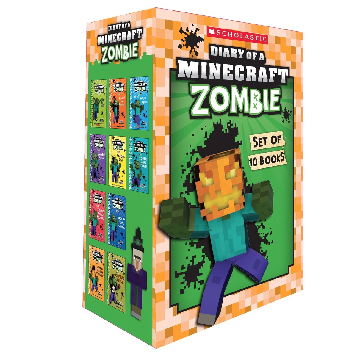 Diary of a Minecraft Zombie Books 1-10 by Zack Zombie Paperback