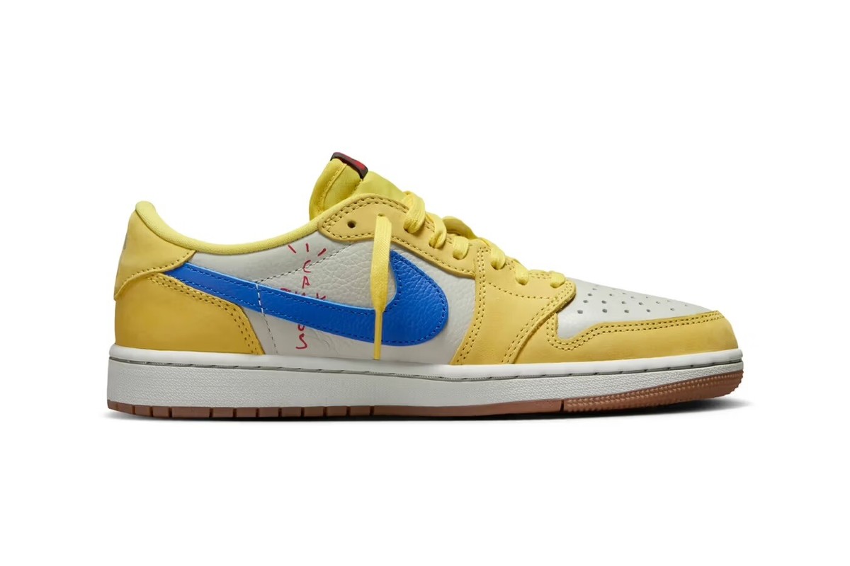 Size 7.5 - Travis Scott x Air Jordan 1 Retro OG SP Low Canary W