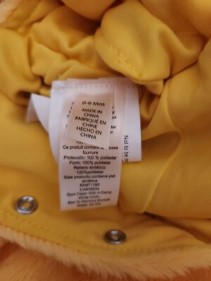 Pottery Barn Newborn 3 6 Month WOODSTOCK HALLOWEEN Costume PEANUTS