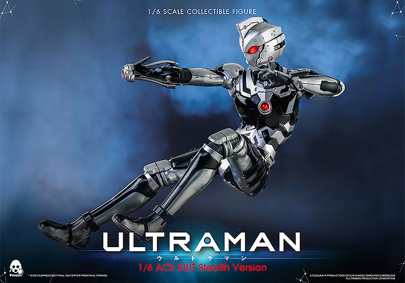 ULTRAMAN ACE SUIT Stealth Black Color Limited ver. threezero