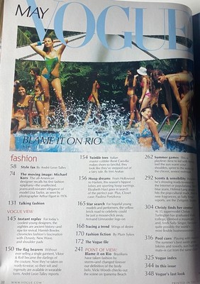 Vogue Magazine May 2000 Gisele Bündchen Cover No Label VG | eBay