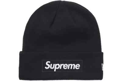 Supreme New Era Box Logo Beanie (FW21) - Black | eBay