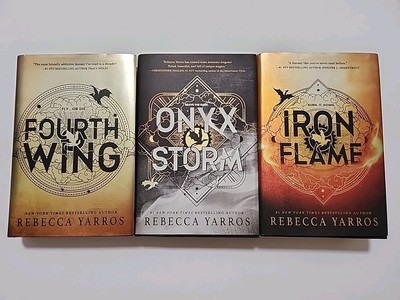 Rebecca Yarros Empyrean Trilogy Fourth Wing Onyx Storm Iron Flame