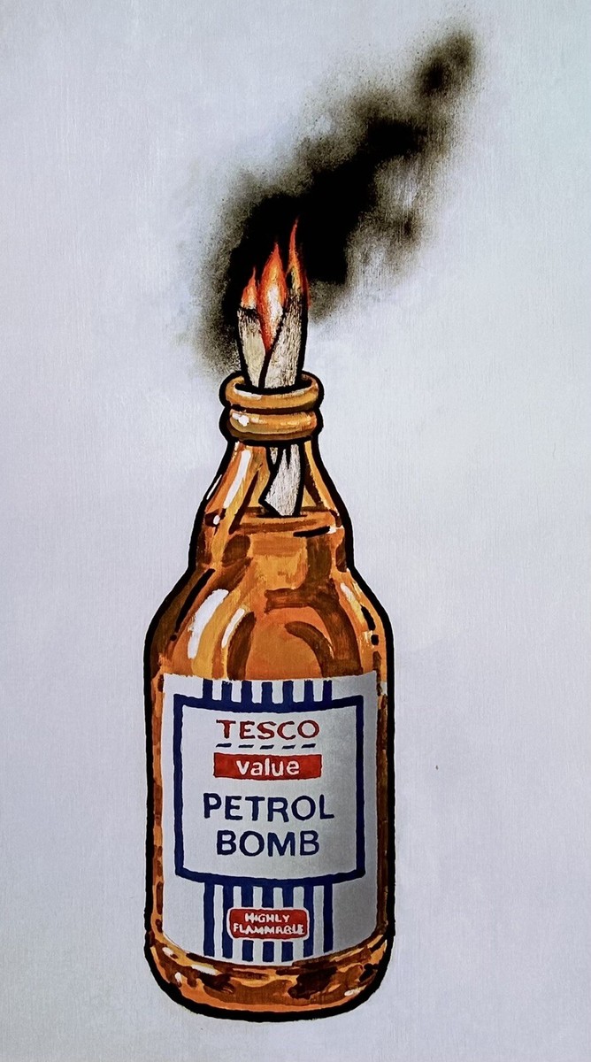Banksy (1974) - Tesco Value Petrol Bomb Poster 2011 - Limited