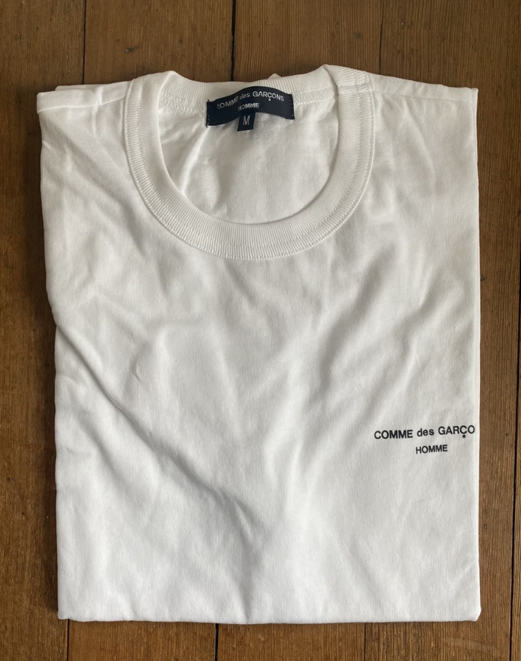 Comme des Garcons Shirt Chest Logo Big T-shirt White | eBay