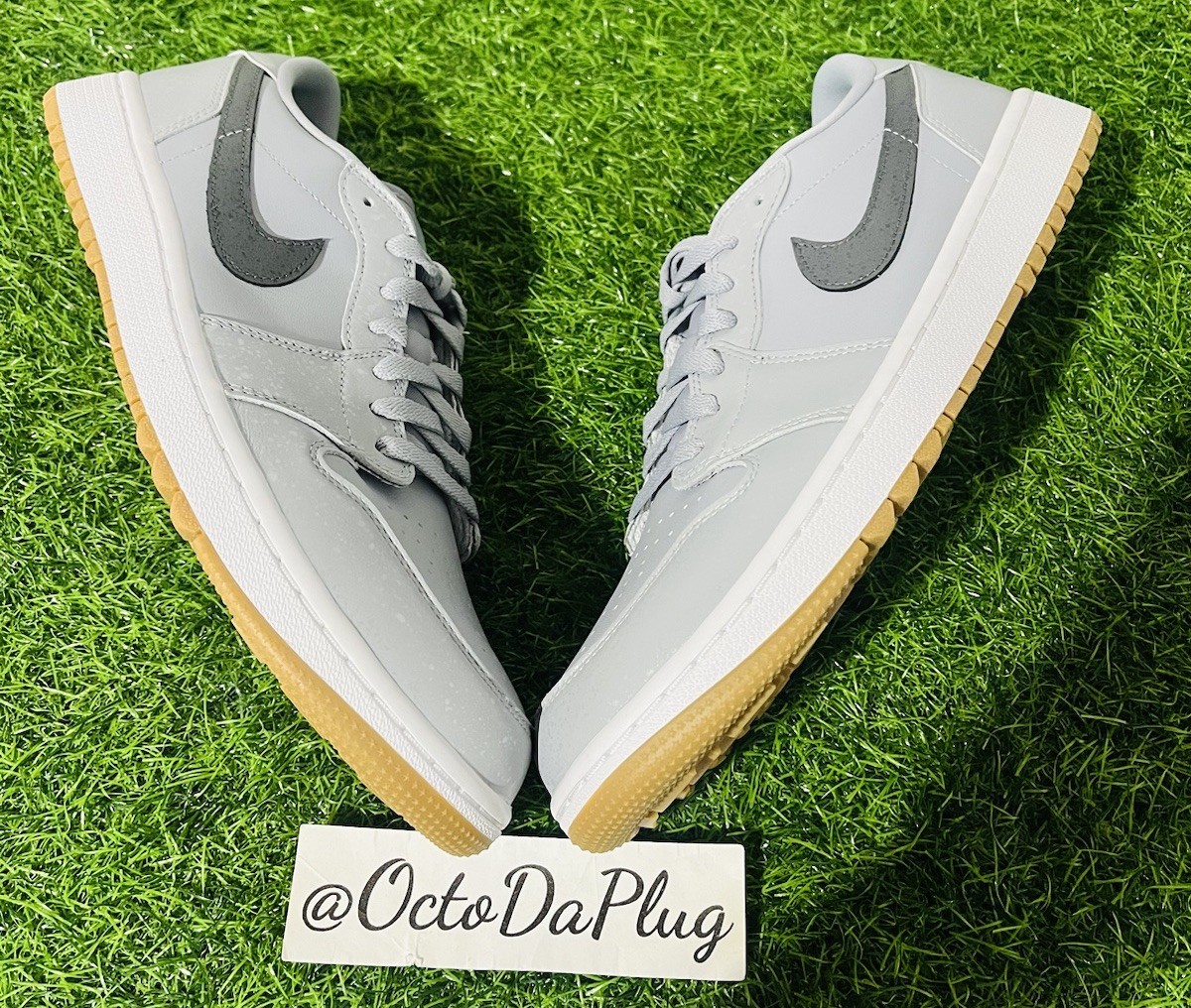 Size 9 - Air Jordan 1 Golf Low Wolf Grey Gum for sale online | eBay