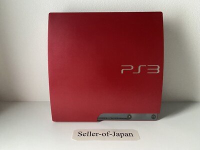Sony PlayStation 3 PS3 320GB Scarlet Red Game Console Set , Free